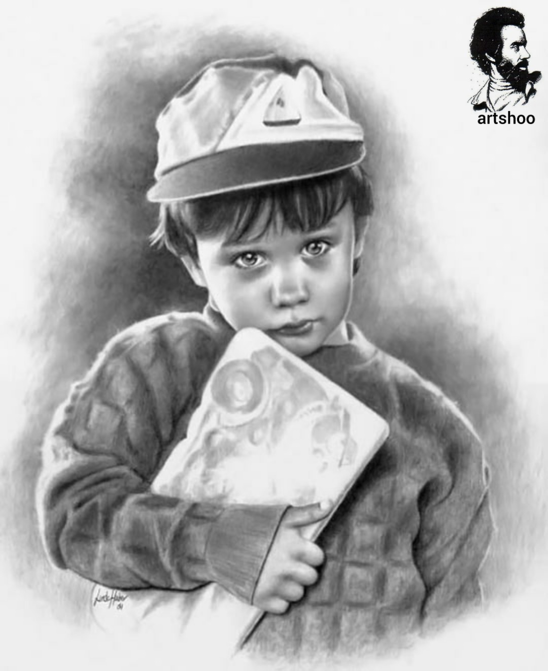 مدل کودک سیاه قلم